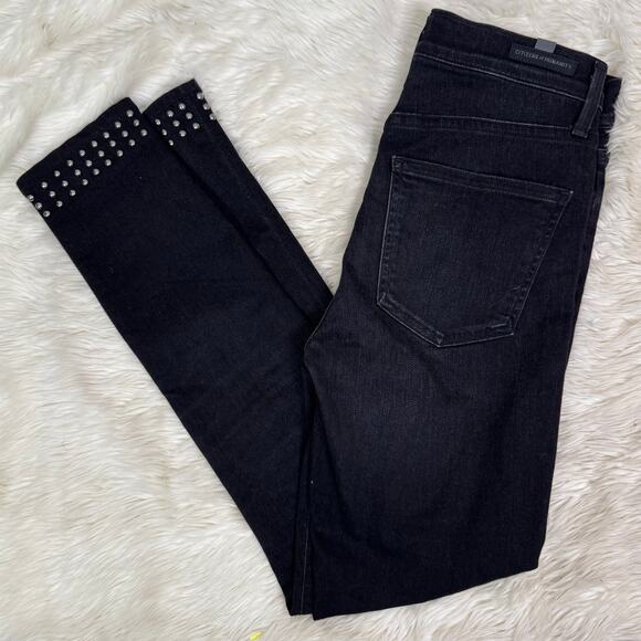 Citizens of Humanity Rocket High RIse Skinny Ankle Studded Jeans Size 25 - Picture 5 of 16